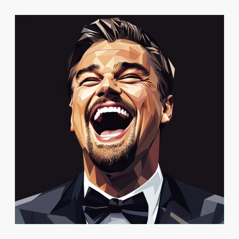 Leonardo DiCaprio Stylized Portrait Pin