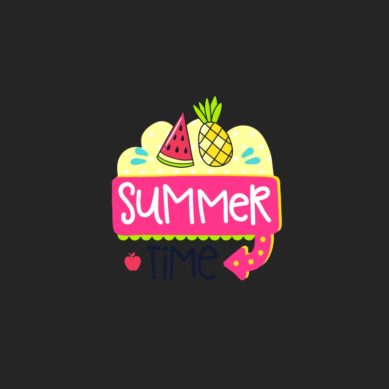 Illustration du Temps d'Été avec Fruits Femme Sweat-shirt à enfiler