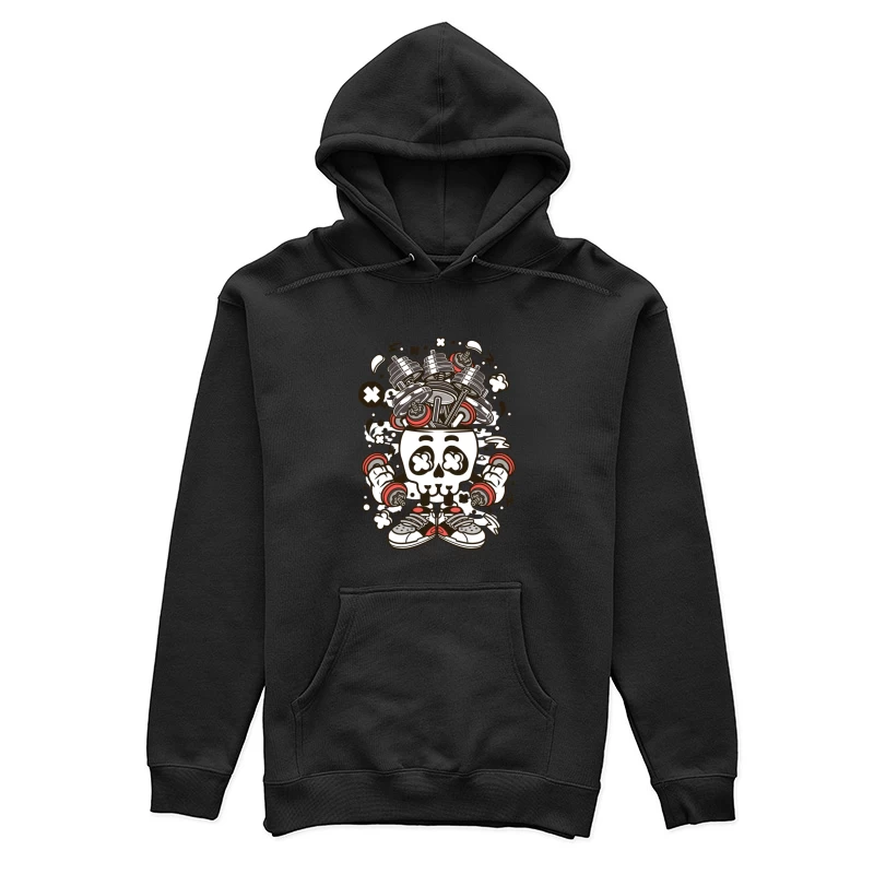 Crâne de musculation créatif Femme Sweat à capuche