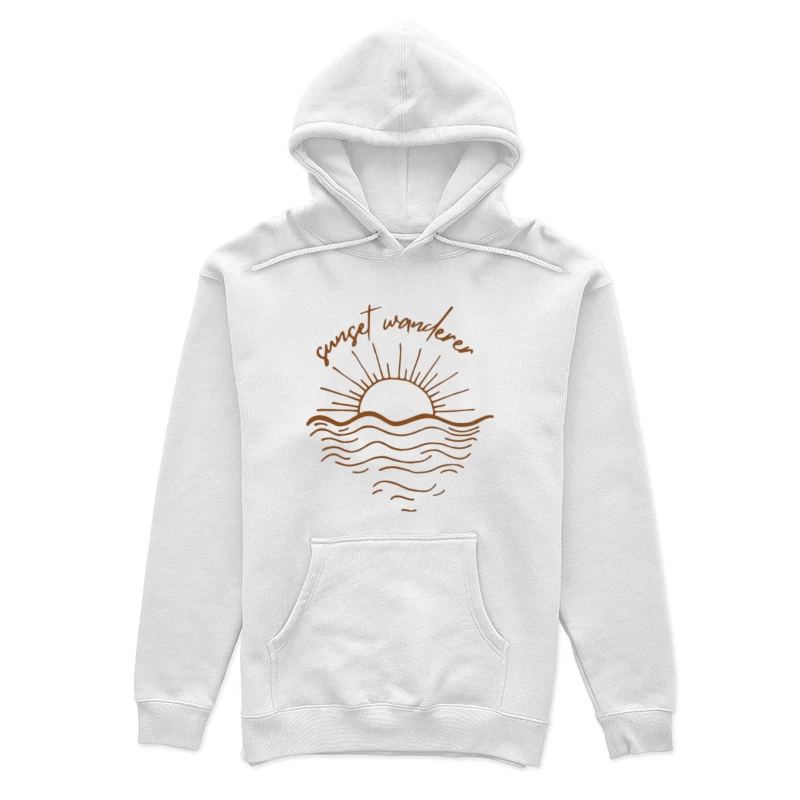 Design Vagabond du Coucher de Soleil Femme Sweat à capuche