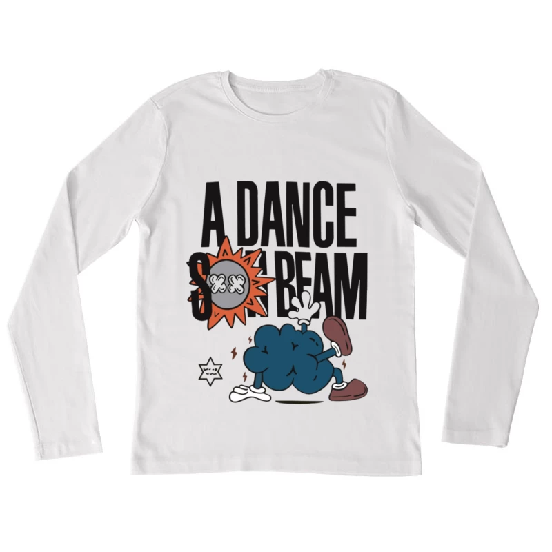 Tanzender Wolkenstrahl Damen Langarm T-Shirt