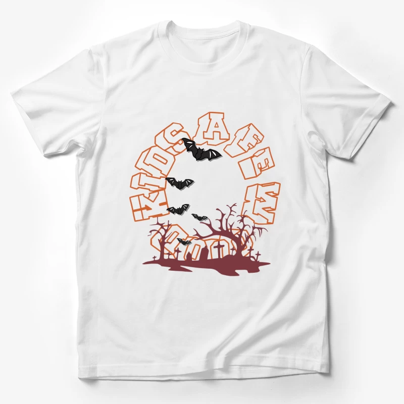 Halloween-Baum mit Fledermäusen Herren T-Shirt