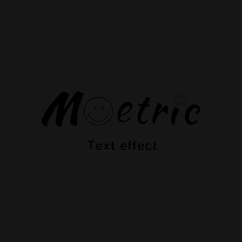 Fröhlicher Schriftzug mit Smiley-Effekt Herren T-Shirt