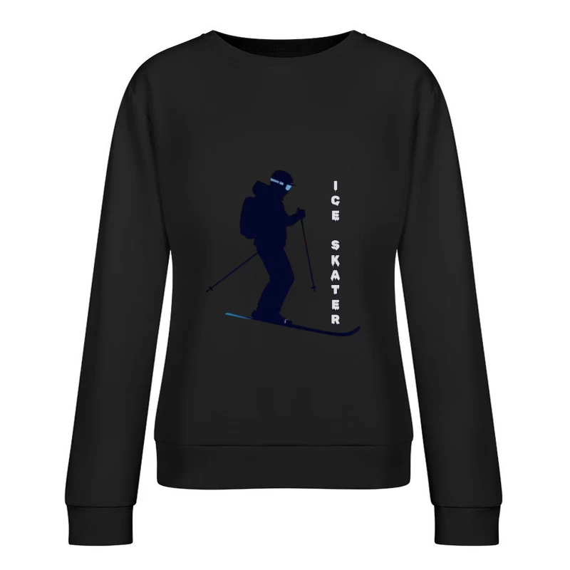 Ice skater lover Female Pullover Sweatshirt