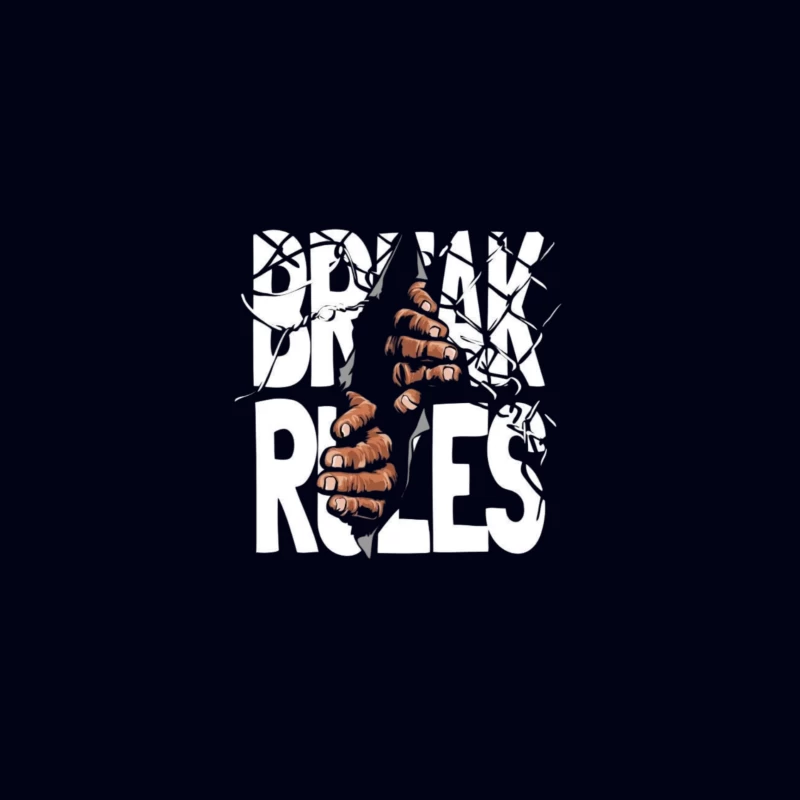 Break Rules Graphic Design iPhone Case