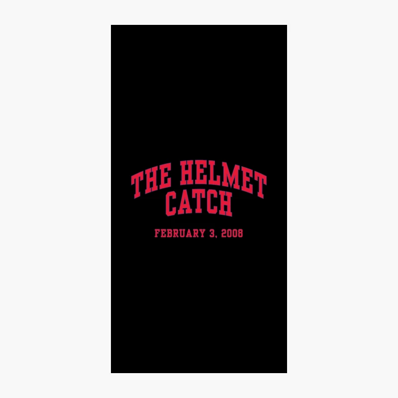 The Helmet Catch: Super Bowl Legacy from February 3, 2008 iPhone Case