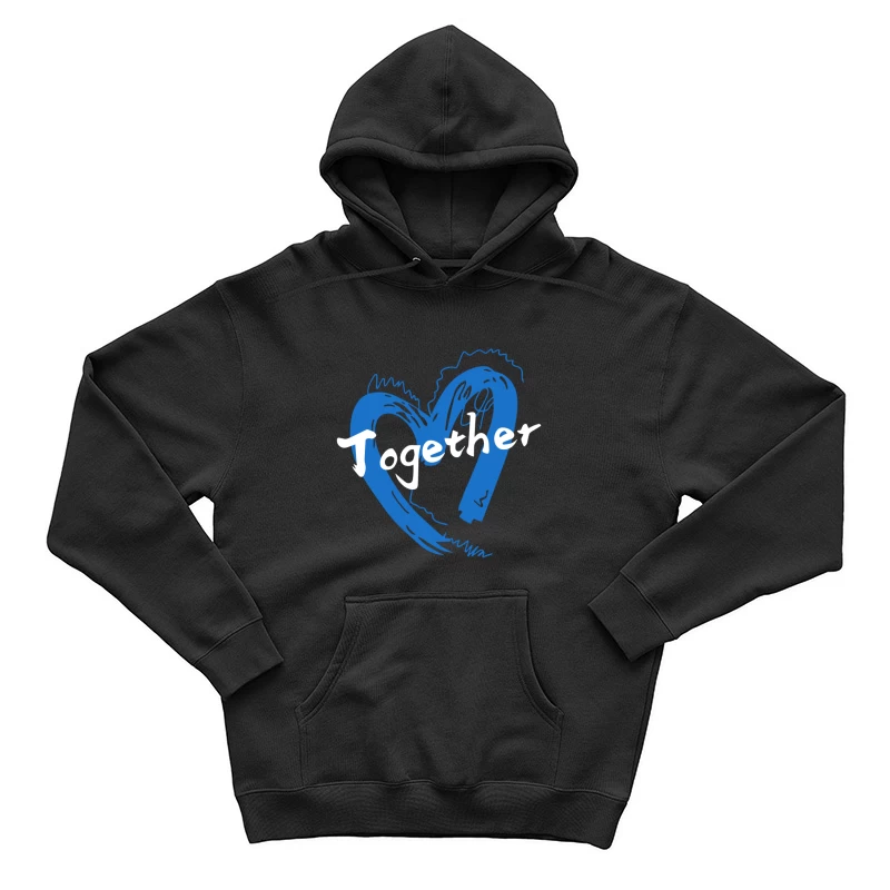 Gemeinschaftliches Herzdesign Herren Pullover Hoodie