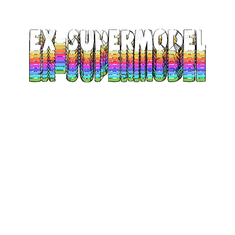 Ex-Supermodel  Typography Design Tapestry
