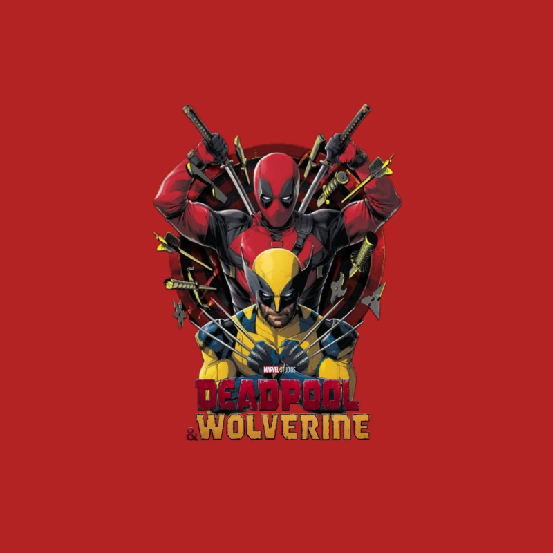 Deadpool and Wolverine Artwork Male T-Shirt
