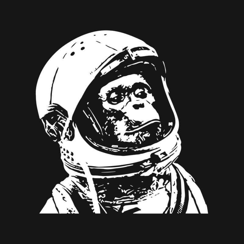 Astronaut Chimp Mouse Pad