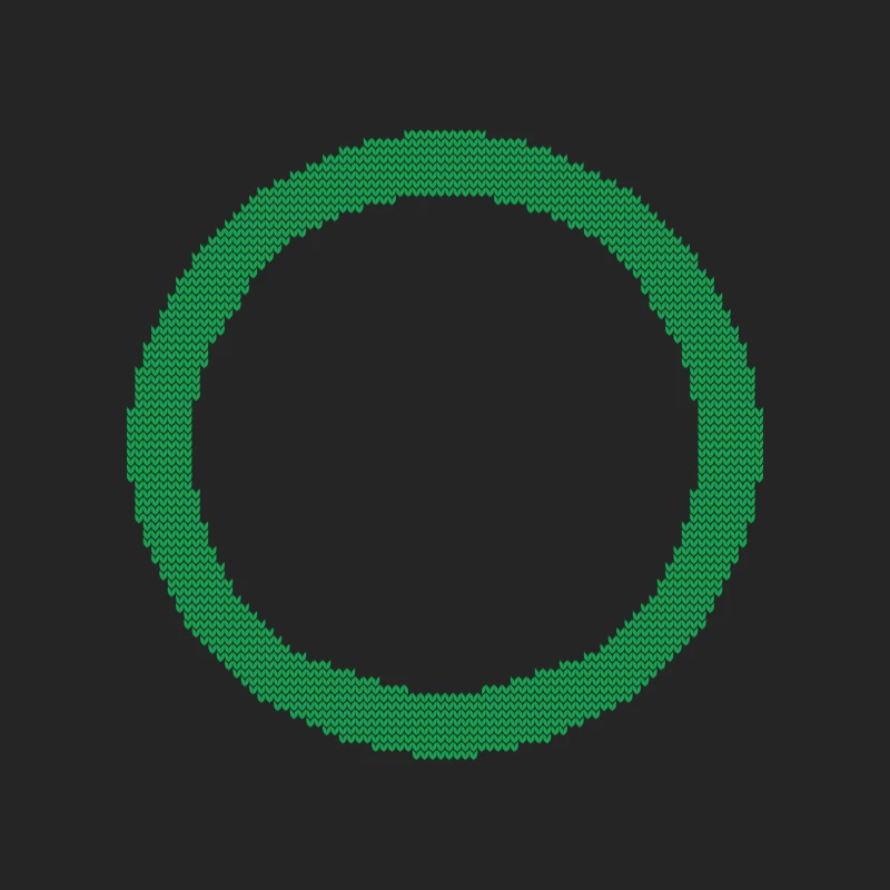 Cercle vert pixelisé Homme Sweat-shirt à enfiler