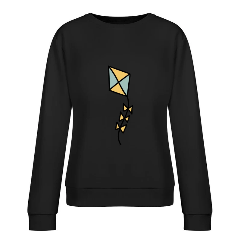 Cerf-volant coloré avec queue en rubans Femme Sweat-shirt à enfiler