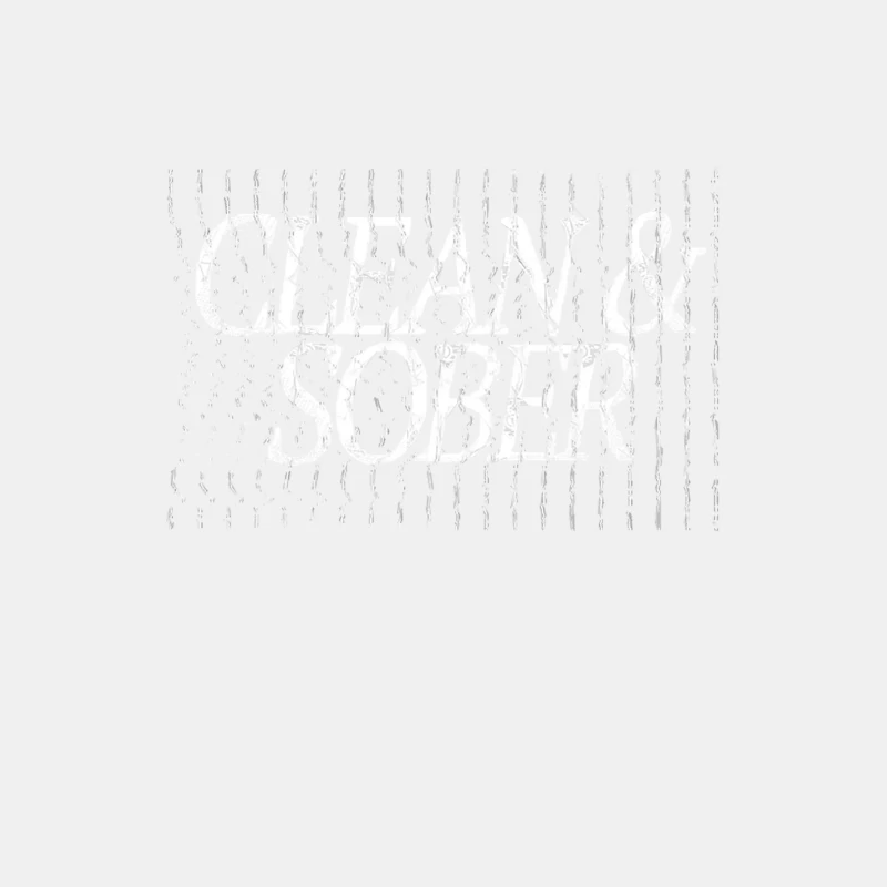 Clean &amp_ Sober - Sobriety Logo Design Male Tank Top