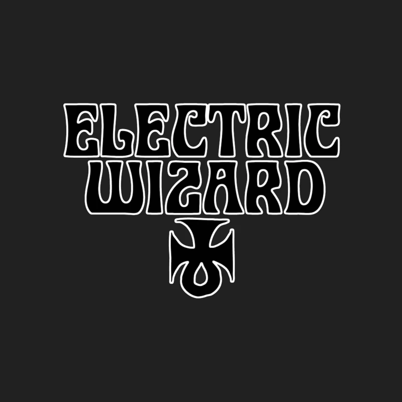 Electric Wizard Doom Metal Band Logo with Iron Cross Bucket Hat