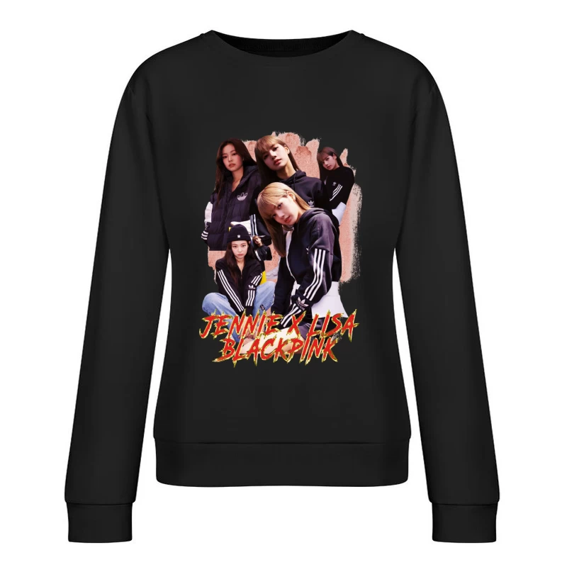 BLACKPINK: Jennie and Lisa Collaboration Female Pullover Sweatshirt