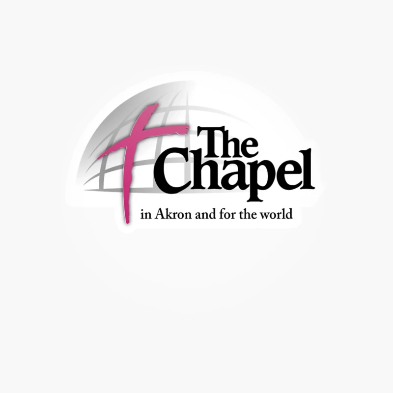 The Chapel Church Logo with Pink Cross - Akron Religious Organization Cotton Tote Bag