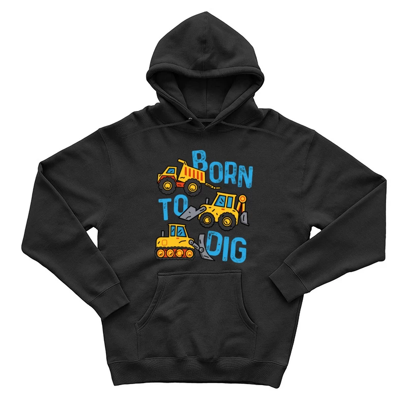 Baumaschinen Design für Kinder Herren Pullover Hoodie