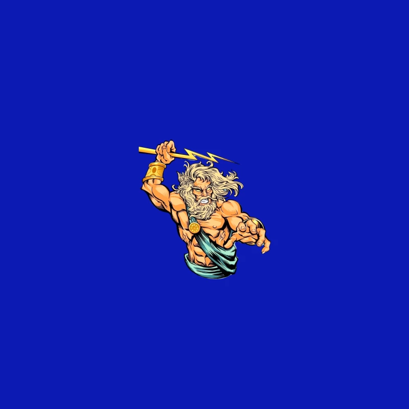 Zeus: The God of Lightning Desk Mat