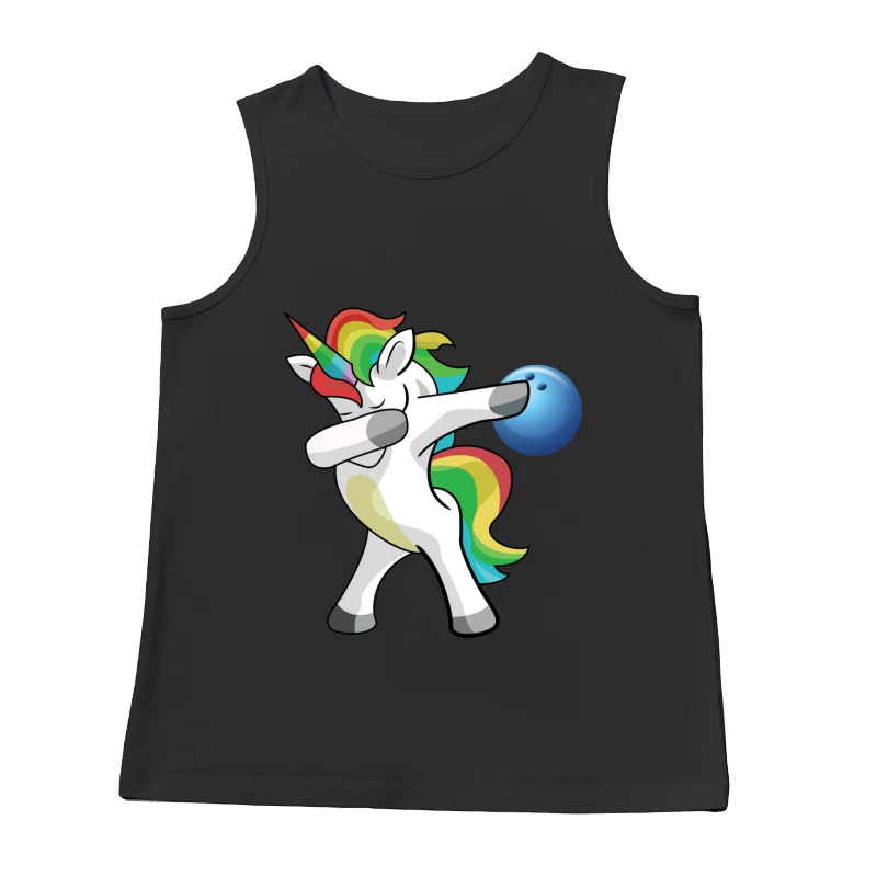 Licorne Dab avec Bowling Arc-en-ciel Homme Débardeur
