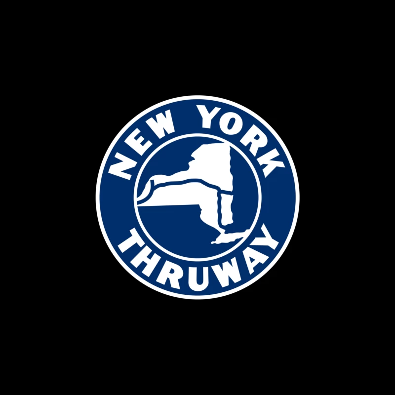 New York State Thruway NYS Throw Pillow