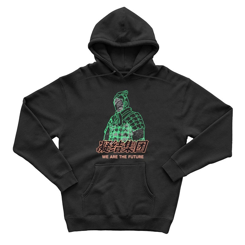 Futuristische Kriegerkunst Herren Pullover Hoodie