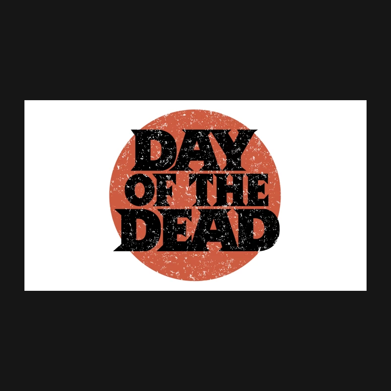 Day of the Dead Typography: Grunge-Textured Design for Mexican Holiday Desk Mat