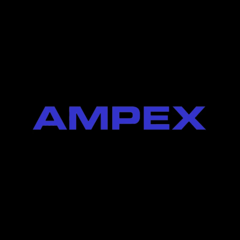 Ampex Blue Corporate Logo Pin