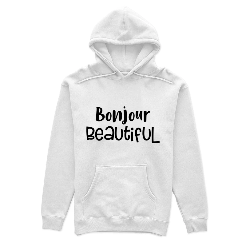 Bonjour Belle Typographie Femme Sweat à capuche