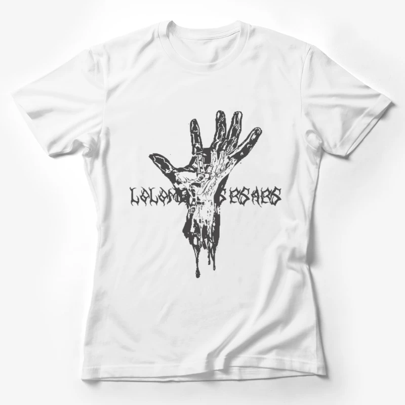 Anatomische Handzeichnung mit Text Damen T-Shirt