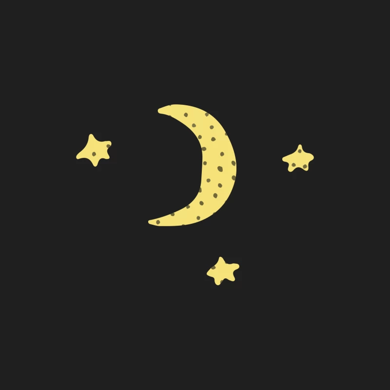 Croissant de Lune Amusant avec Étoiles Homme Débardeur