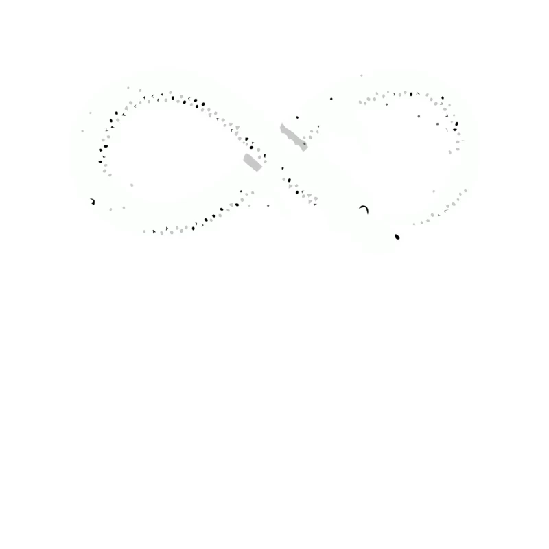 Abstract Monochrome Curved Dot Pattern Tapestry