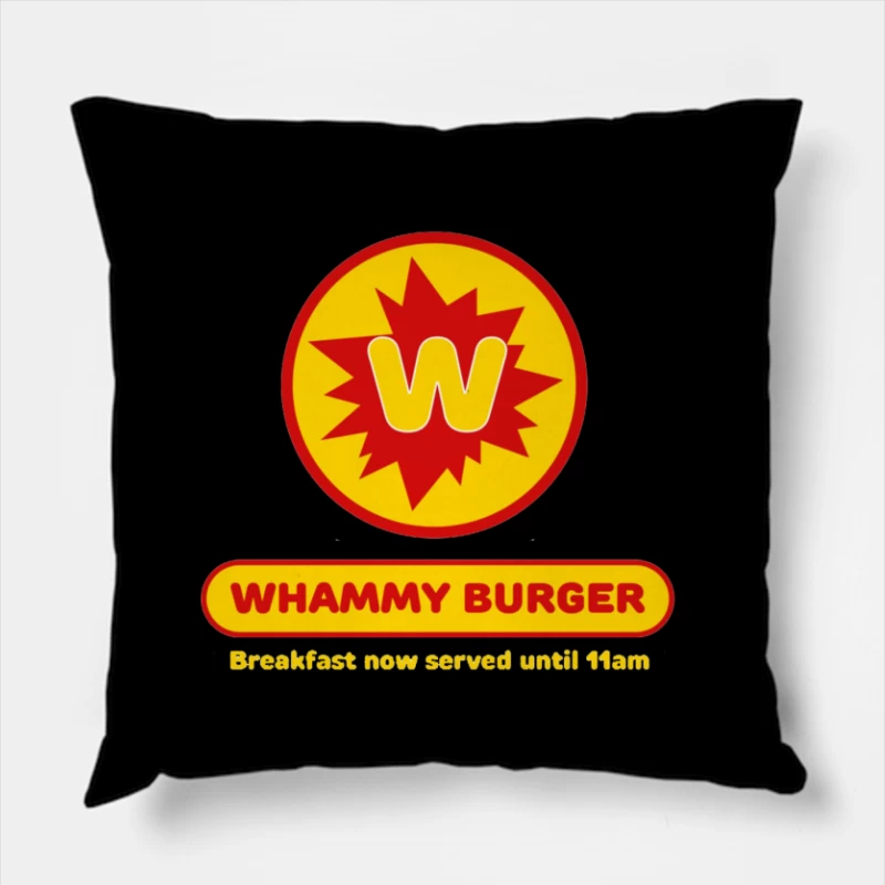Whammy Burger Throw Pillow