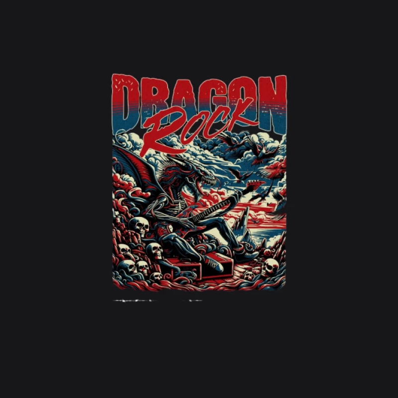Affiche de concert de rock dragon Femme Sweat à capuche