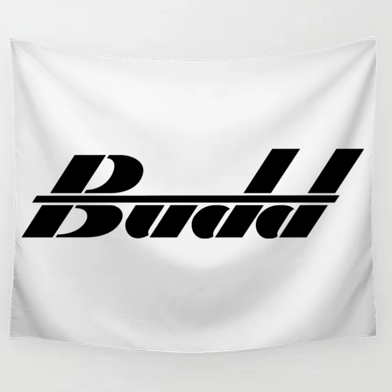 DHL Corporate Logo in Black and White Tapestry