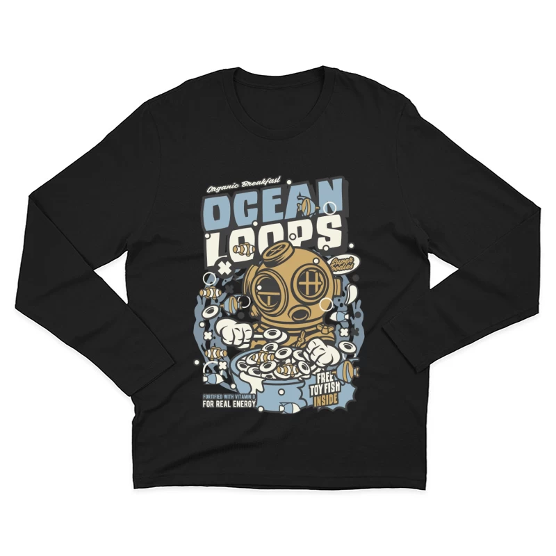 Les céréales Ocean Loops avec un scaphandre Homme Manches Longues T-Shirt