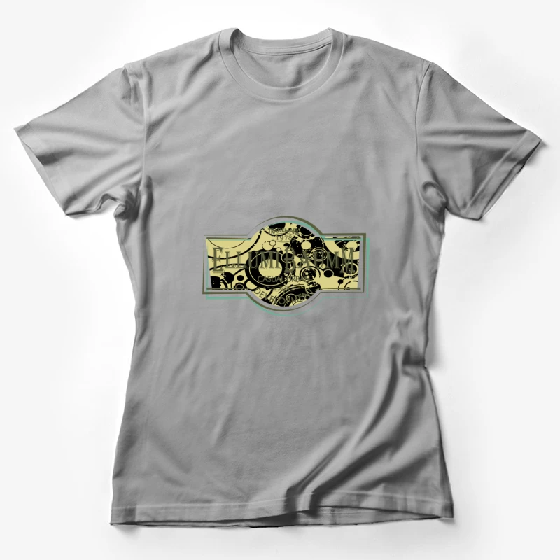 Étiquette rétro monochrome Femme T-Shirt