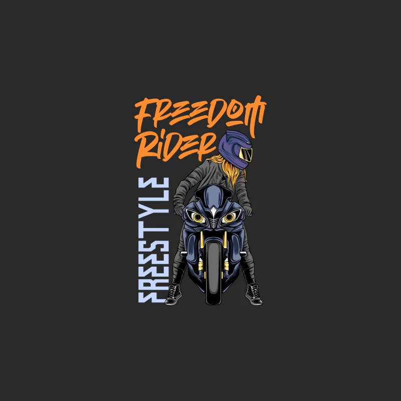 Freedom Rider: Freestyle Motorcycle Biking Baseball Cap