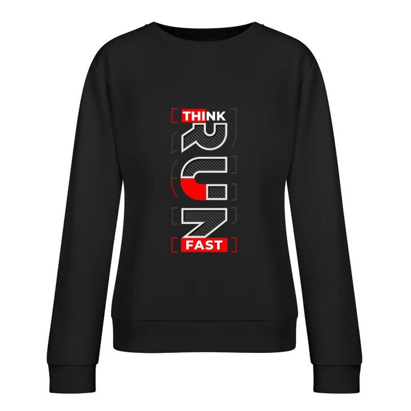 Creative Logo Design with Typography Female Pullover Sweatshirt