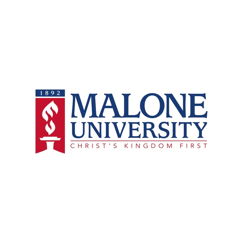 Malone University Official Logo - Christian Higher Education Since 1892 Desk Mat