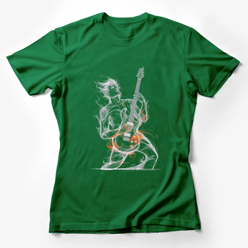 Abstract Guitar Performer Art Female T-Shirt