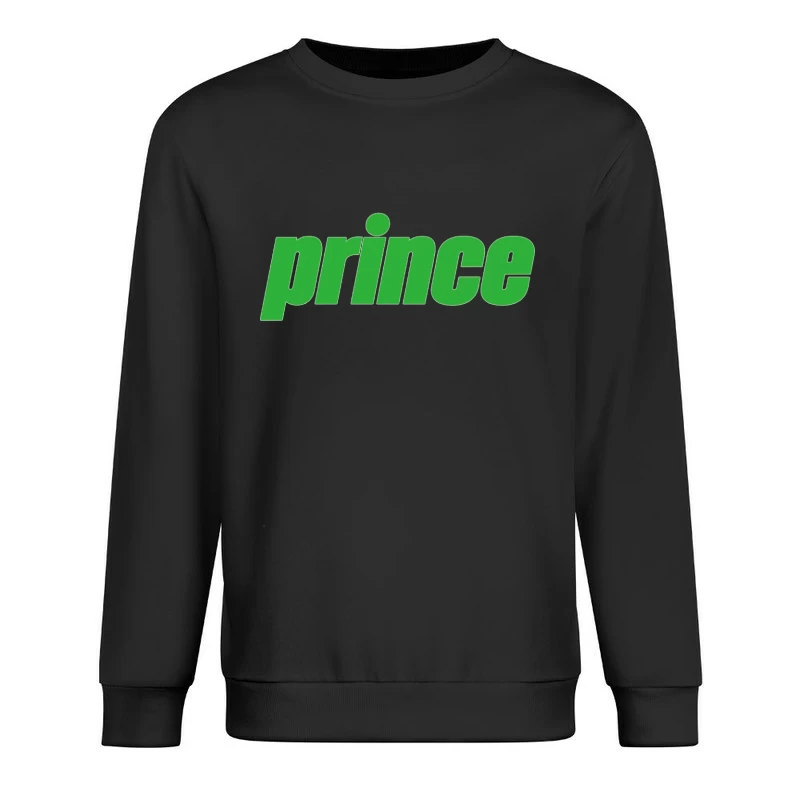 Prince Sports Brand Green Logo Male Pullover Sweatshirt