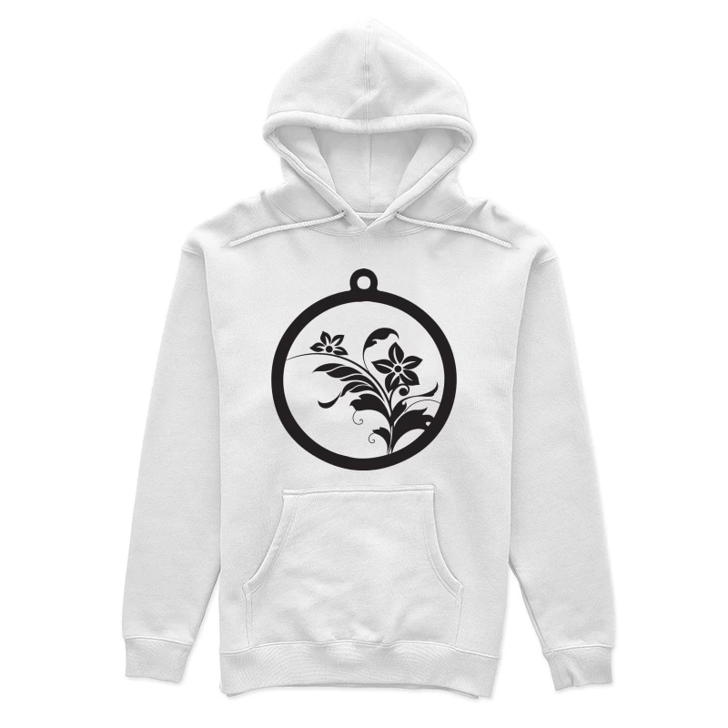 Ornement floral circulaire Femme Sweat à capuche