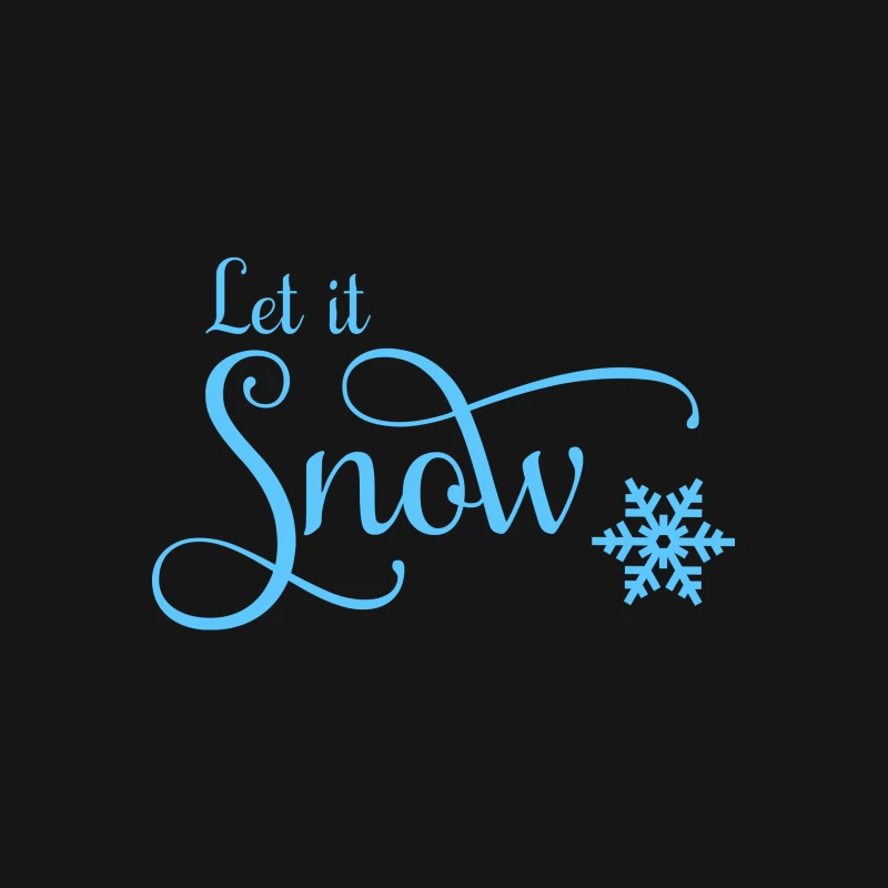 Design hivernal avec flocon et texte Femme T-Shirt