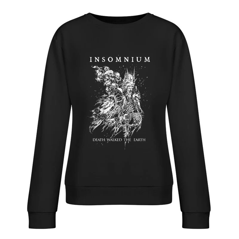 Insomnium Death Walked The Earth Female Pullover Sweatshirt