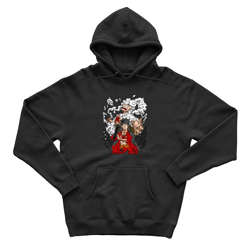 Anime Charaktere mit Energieaura Herren Pullover Hoodie