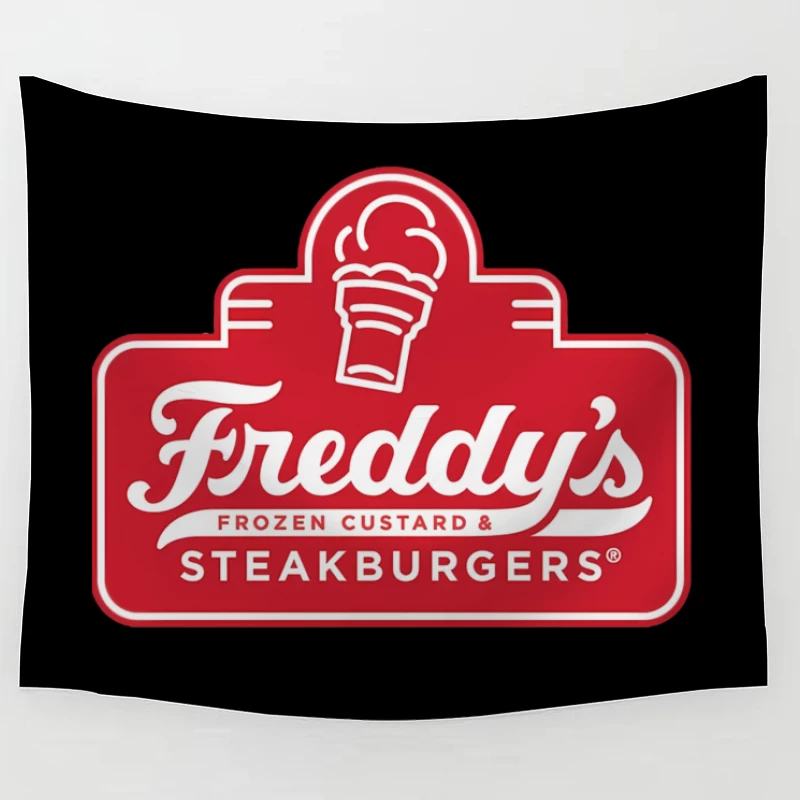 Freddy's Frozen Custard & Steakburgers Restaurant Logo Tapestry