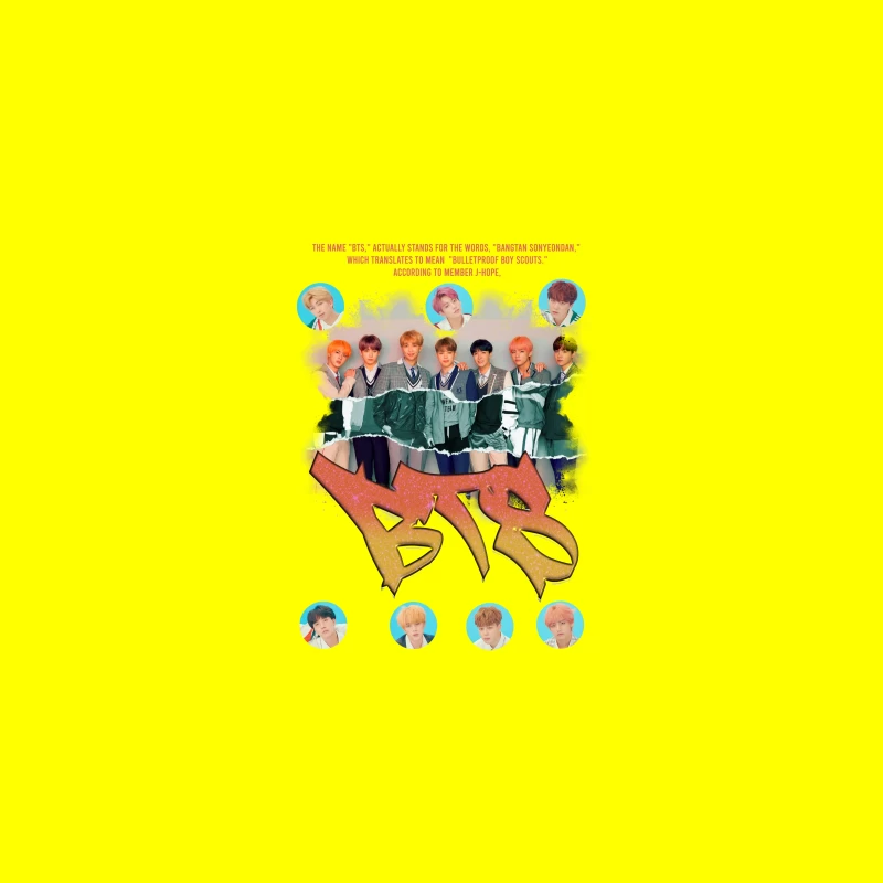 BTS: The Iconic K-Pop Boy Band Desk Mat