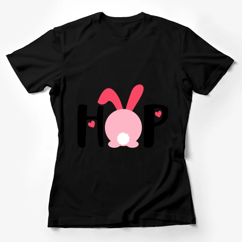 Lapin adorable avec des oreilles roses Femme T-Shirt