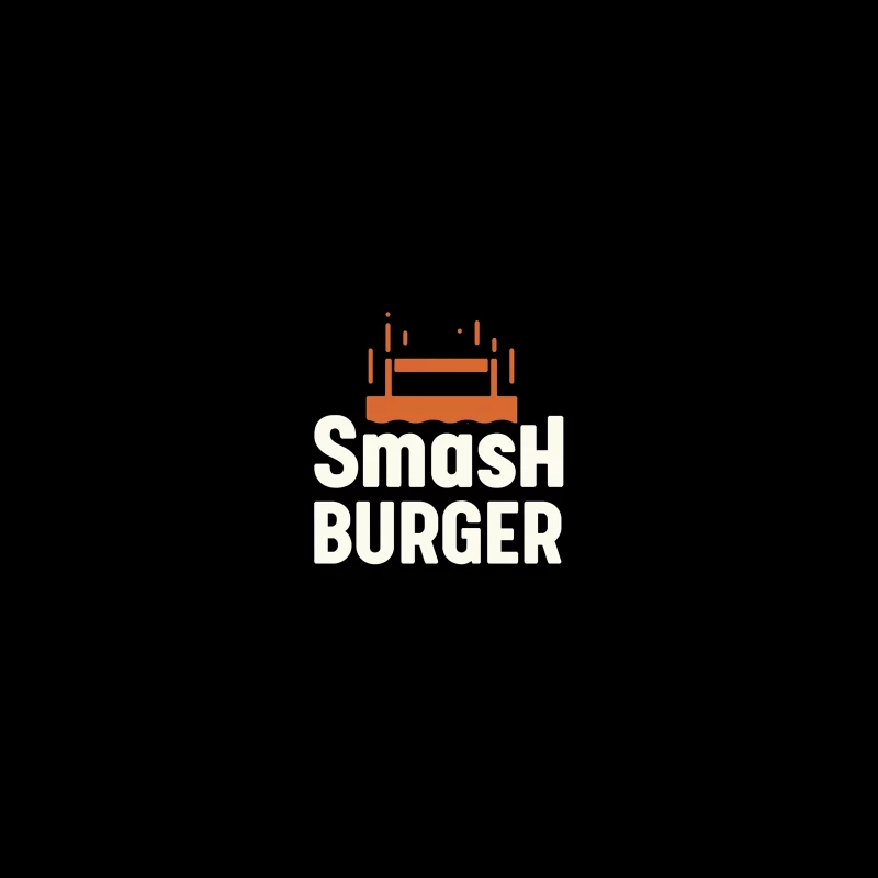 Smash Burger Minimalist Restaurant Logo Design Coffee Mug