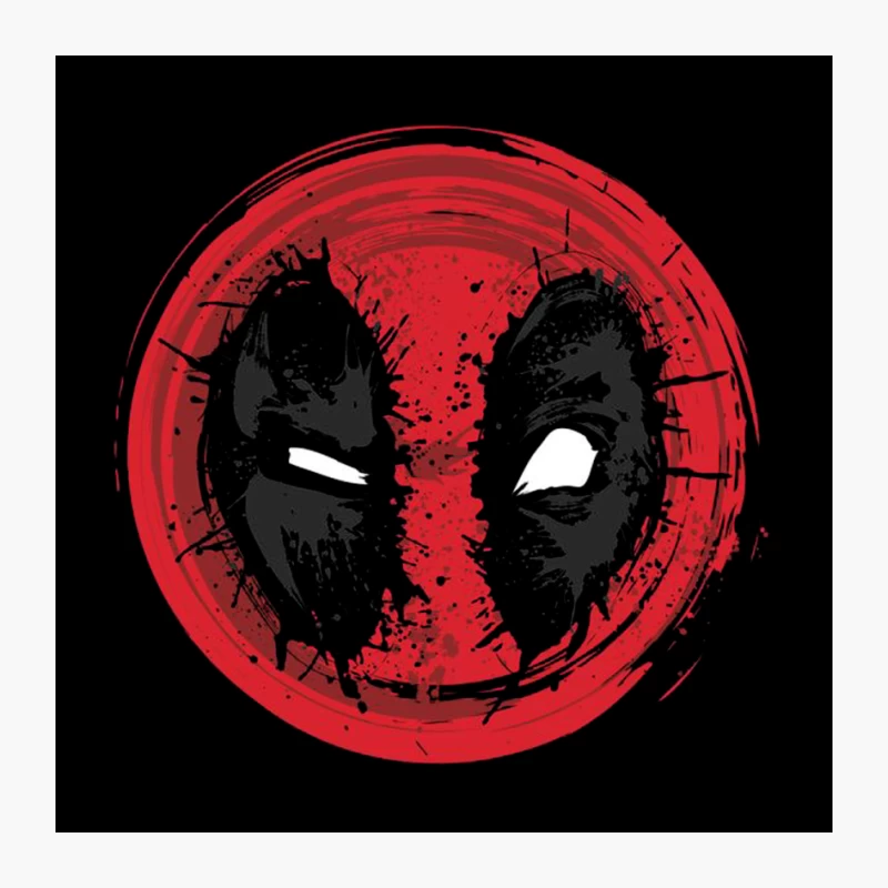 Grunge Deadpool Logo: Marvel's Iconic Superhero Emblem Pin